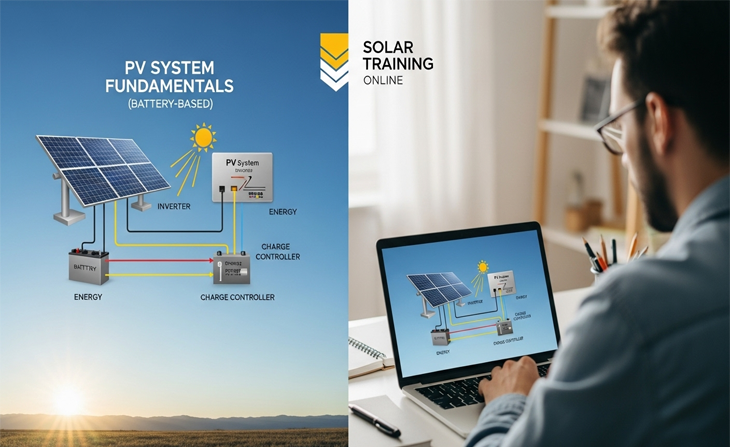Maîtrisez le stockage solaire : La formation PV à batterie en ligne