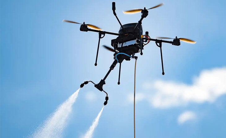 nettoyage panneaux solaires, drones, photovoltaïque