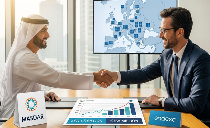 368M€ : Masdar et Endesa financent le solaire.