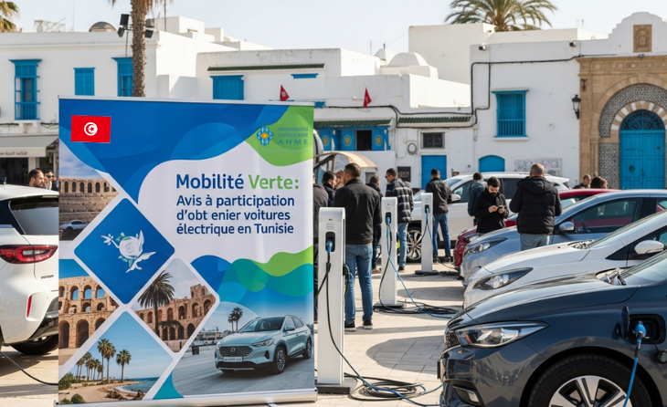 Mobilité verte : Avis à participation d&rsquo;obtenir voitures électrique en Tunisie