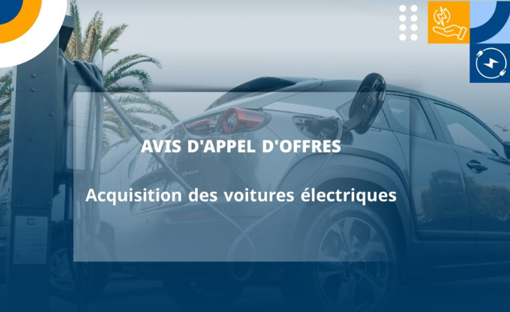 AVIS D&rsquo;APPEL D&rsquo;OFFRES Acquisition des voitures électriques