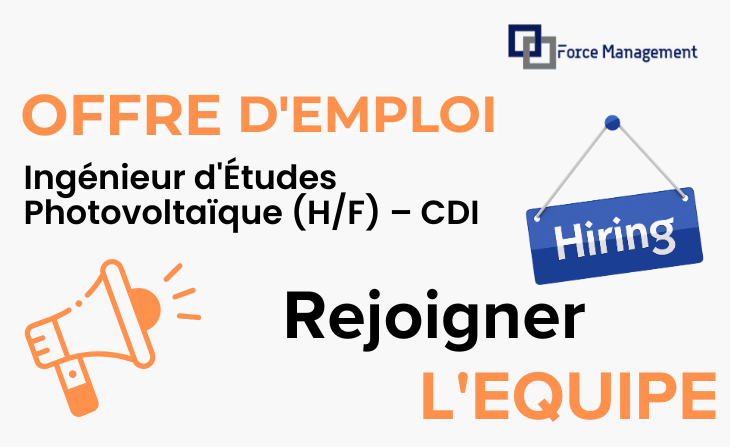 Ingénieur d&rsquo;Études Photovoltaïque (H/F) – CDI