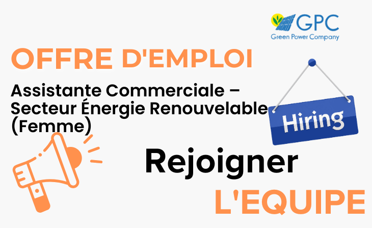 Assistante Commerciale – Secteur Énergie Renouvelable (Femme)