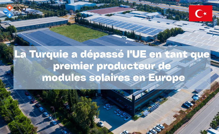 La Turquie a dépassé l&rsquo;UE en tant que premier producteur de modules solaires en Europe