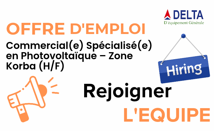 Commercial(e) Spécialisé(e) en Photovoltaïque – Zone Korba (H/F)