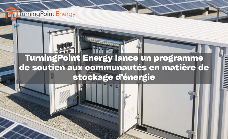 TurningPoint Energy lance un programme de soutien aux communautés en matière de stockage d&rsquo;énergie